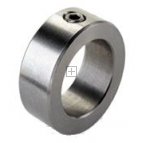 Zinc Plated Steel Solid Collar 0.312" bore x 0.625" O.D.