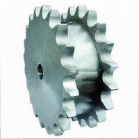 06B-1 18 tooth B.S. Double Simplex Sprocket
